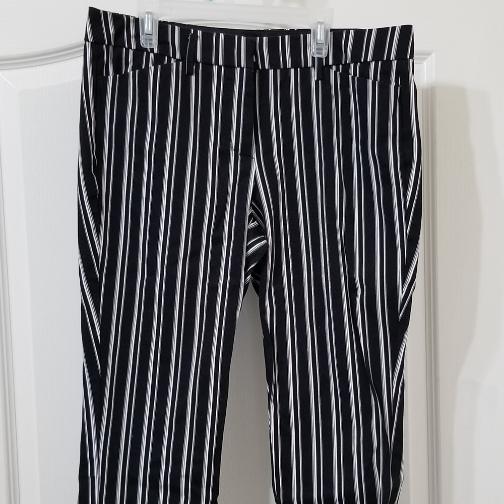 ⛱️Worthington Striped Ankle Pants Size 8